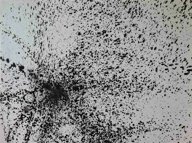 Tableau abstrait contemporain 223, 160 × 120 cm, finition laquée - Majuwa, Michèle Quil