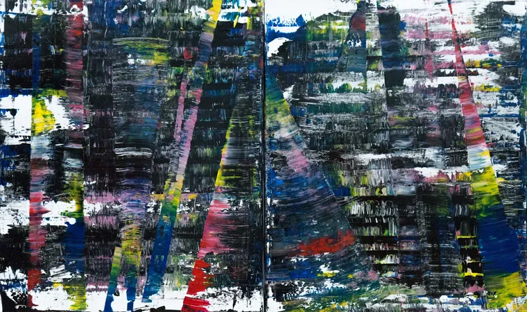 Tableau abstrait contemporain paysage - Majuwa (Michèle Quil), artiste peintre à Villers-lès-Nancy