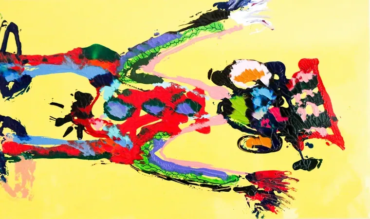 Tableau abstrait contemporain paysage - Majuwa (Michèle Quil), artiste peintre à Villers-lès-Nancy