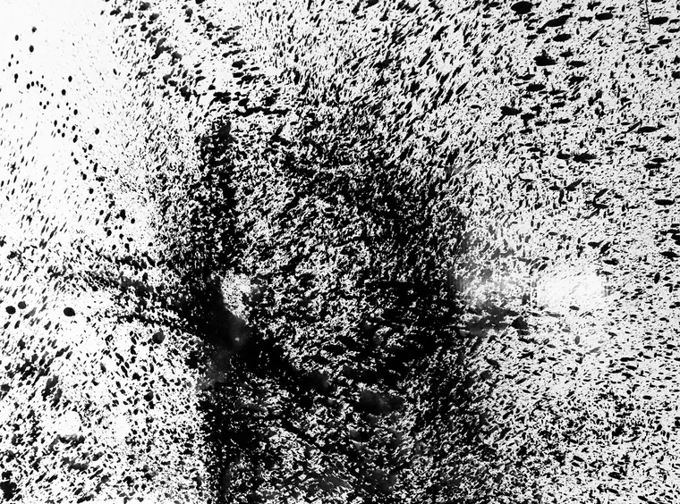 Tableau abstrait contemporain paysage - Majuwa (Michèle Quil), artiste peintre à Villers-lès-Nancy