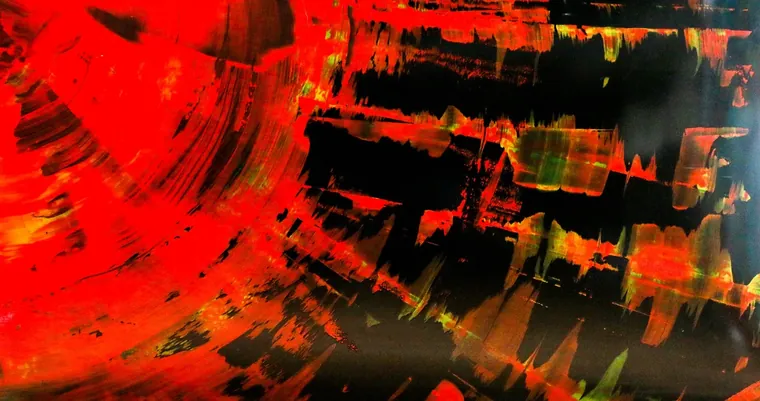 Tableau abstrait contemporain paysage - Majuwa (Michèle Quil), artiste peintre à Villers-lès-Nancy